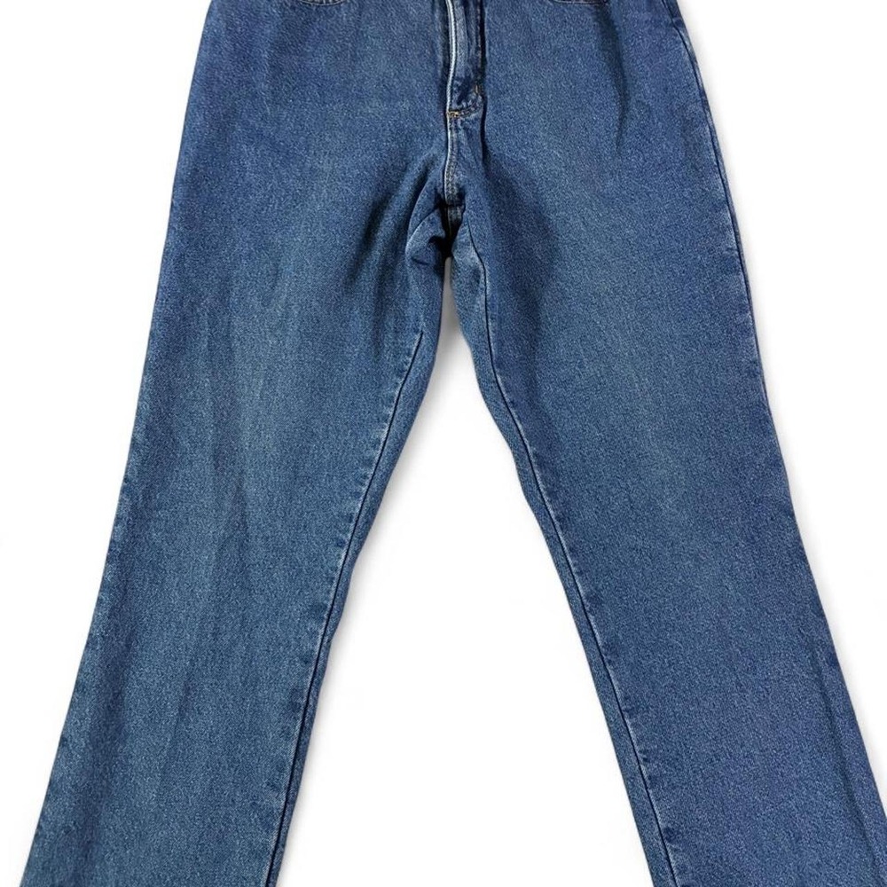 Women's Y2K L.L.Bean Original Fit Cotton Flannel Lined Denim Jeans. Size 8 Reg